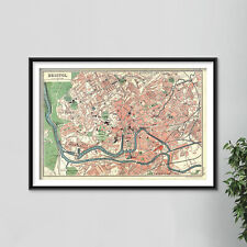Vintage map bristol for sale  UK