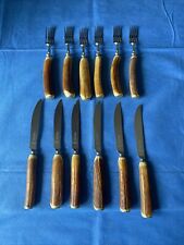 horn handle cutlery for sale  BINGLEY