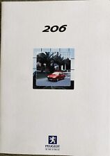 Peugeot 206 brochure for sale  WATERLOOVILLE