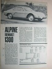 Alpine renault 1300 for sale  UK