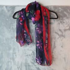Floral scarf red for sale  Brighton