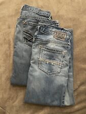 Lote de 2 jeans Ariat cintura baixa boot cut tamanho 32x30, usado comprar usado  Enviando para Brazil
