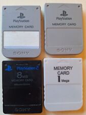 Lot of 4 Memory Cards for Playstation 1 and Playstation 2. PS1 PS2, used for sale  Shipping to South Africa