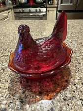 Red fenton glass for sale  Oshkosh