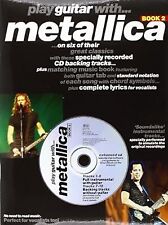 Toca la guitarra con el libro de Metallica 2, usada; buen libro segunda mano  Embacar hacia Argentina