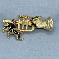 Trumpet holiday brooch for sale  Schaumburg