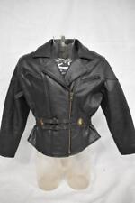 Hide and Chic Womens Leather Biker Jacket Size Large, used for sale  HULL