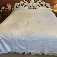 Bedspread cream damask for sale  CHELMSFORD