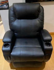 Recliner sofa leather for sale  FALKIRK