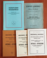 Dizionario massonico statuti usato  Palermo