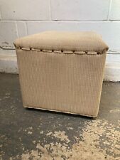 Beige fabric footstool for sale  Shipping to Ireland