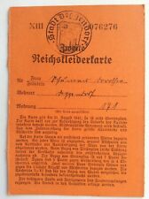 Reichskleiderkarte stadt degge gebraucht kaufen  Stralsund-Knieper