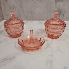 Vintage 3pc pink for sale  ROYSTON