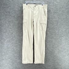 Used, Gander Mountain Pants Men 34 Beige Cargo Mid Rise Flat Front Straight Cotton for sale  Shipping to South Africa