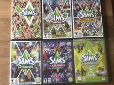 Sims 3 Lote de 6 Jogos de PC - Base, Sobrenatural, Animais de Estimação, Tarde da Noite, Ambições comprar usado  Enviando para Brazil