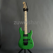 Guitarra elétrica corpo sólido verde jazz tremolo ponte captadores H H peças pretas comprar usado  Enviando para Brazil