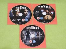 Usado, Marvel Iron Man 1 + 2 + 3 Trilogia - Blu-ray - Lote de 3!!!   comprar usado  Enviando para Brazil