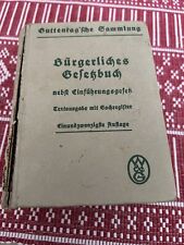 Bürgerliches gesetzbuch einf� gebraucht kaufen  Adelshofen