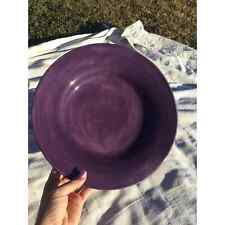 Pottery Barn Sausalito purple dinner plate 12” boho ceramic pottery hand painted for sale  Shipping to South Africa