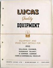 Lucas hillman humber for sale  LEICESTER