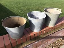 Vintage galvanised buckets for sale  KETTERING