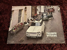 Triumph vitesse brochure for sale  THATCHAM