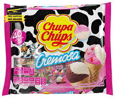 Variedade de pirulitos Chupa Chups Cremosa, 2 sabores de sorvete, embalagem individual comprar usado  Enviando para Brazil