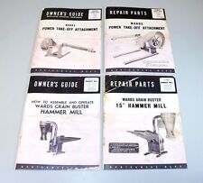 WARDS HAMMER MILL PTO 15" SERVICE REPAIR PARTS OPERATORS OWNERS FOUR MANUALS for sale  Brookfield