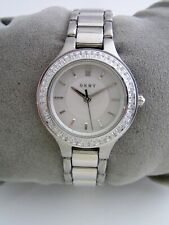 DKNY WOMENS CHAMBERS WATCH NY2391STAINLESS STEEL BRACELET CRYSTALS GENUINE, used for sale  Shipping to South Africa