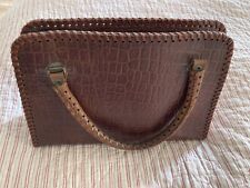 Vintage crocodile handbag for sale  LEYBURN