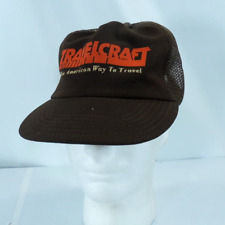 Usado, Boné Snapback Vintage Travelcraft Motorhome Malha Caminhoneiro EUA Marrom comprar usado  Enviando para Brazil