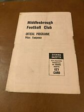 Middlesbrough sunderland 1962 for sale  THIRSK