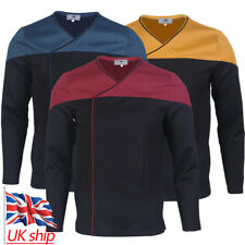 Casacos camisas azuis ouro vermelho cosplay frota estelar uniforme comandante Picard 2 comprar usado  Enviando para Brazil