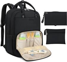 Nubily Baby Changing Bag Backpack with Portable Changing Mat Waterproof Nappy for sale  Shipping to South Africa