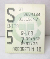 Evita ticket stub for sale  New York