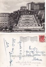 GENOVA: Giardini in Piazza della Vittoria  ( nelle aiuole le 3 Caravelle) 1954, usato usato  Roma