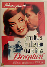 Deception dvd 1946 for sale  LEIGHTON BUZZARD