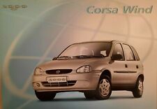 Folheto de vendas de carros brasileiros Chevrolet Corsa Wind, texto em português. Impresso 8/99, usado comprar usado  Enviando para Brazil