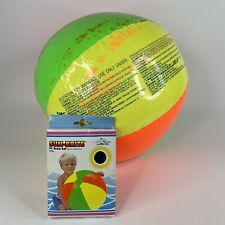 Vtg 1994 Intex The Wet Set Sun-Brite 24" Inflatable Vinyl Beach Ball #58030 Neon for sale  Shipping to South Africa
