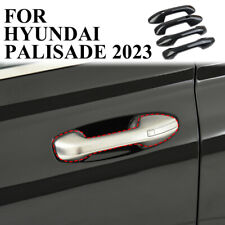 Usado, 4 peças tampa de acabamento de maçanetas laterais de fibra de carbono para Hyundai Palisade 2020-2023 comprar usado  Enviando para Brazil