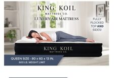 Colchón de aire doble King Koil Luxury Queen bomba incorporada inflable segunda mano  Embacar hacia Argentina