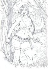 LÁPIS DE ARTE ORIGINAL Lara Croft Tomb Raider por JEAN SOUSA comprar usado  Brasil 