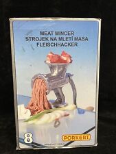 PORKERT MEAT MINCER GRINDER #8 Deluxe Set Mountable Sausage Maker NOS     SFO for sale  Shipping to South Africa