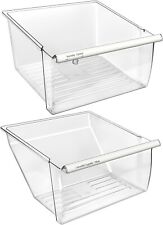 [2 Pack] Upgraded 2188656 Fridge Crisper Drawer (UPPER) Humidity Control Drawer, used for sale  Shipping to South Africa