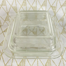 Used, MCM Vignelli Heller Glass Refrigerator Dish 8.5" x 7" x 2" for sale  Shipping to South Africa