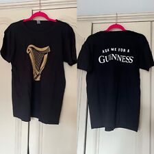 New Guinness Black harp logo on back T-shirt. Organic cotton. Size L for sale  Shipping to South Africa