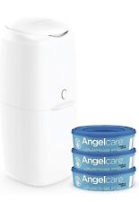 Angelcare Odour Seal Nappy Disposal System/Bin Starter w/ 4 Cassettes Refills for sale  Shipping to South Africa