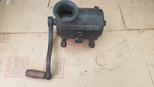 Antique Hand Crank Cast Iron Tobacco Grinder Shredder, used for sale  Shipping to South Africa