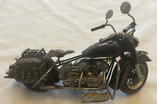 Réplica de motocicleta feita à mão metal soldado vintage Harley Look arte escultura 11" L comprar usado  Enviando para Brazil