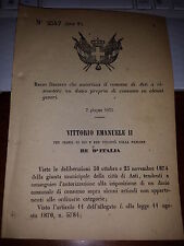 Regio decreto 1875 usato  Italia